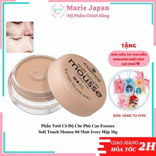 Phấn Tươi Có Độ Che Phủ Cao Essence Soft Touch Mousse 04 Matt Ivory Hộp 16g