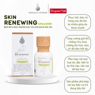 Sữa dưỡng cấp ẩm thanh lọc và làm sạch sâu da từ Táo và Lô Hội 50ml - Skin Renewing Emulsion