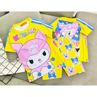Đồ bộ ngố bé gái, set bé gái vải thun lạnh 3D  Jennie kids J473