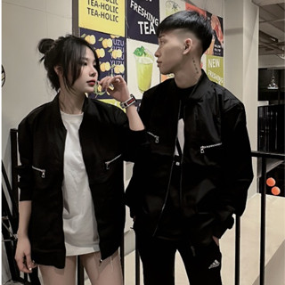 Áo Khoác Gió Chống Nắng Nam DSQ 343 Chi Tiết 2 Khóa Thời Trang Nam chất Liệu Gió màu Đen Full Size M L XL