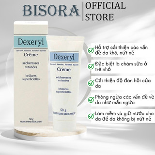Kem Dưỡng Da Chống Nẻ Pháp Dexeryl Crème 50g - Kem Nẻ Dưỡng Ẩm Da Hỗ Trợ Cải Thiện Da Khô, Nứt Nẻ
