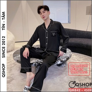 Bộ đồ ngủ pijama nam lụa Luxury mặc nhà mặc ngủ sang trọng QSHOP - QM842