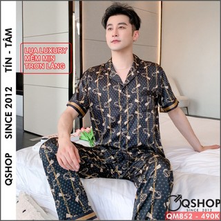 Bộ đồ ngủ pijama nam Luxury tay ngắn quần dài mặc nhà mặc ngủ sang trọng QSHOP - QM852