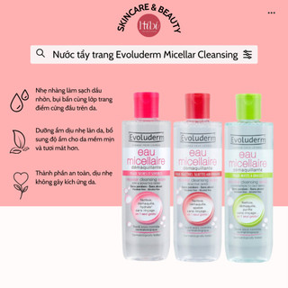 Nước tẩy trang Evoluderm Micellar Cleansing Water 250ml
