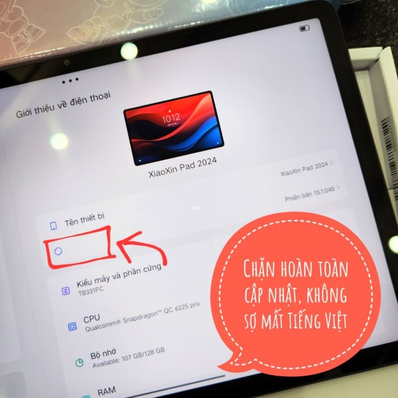 Máy tính bảng Lenovo Xiaoxin Pad 2024 8/128GB, 4 Loa, mạnh mẽ mới 100%. | BigBuy360 - bigbuy360.vn