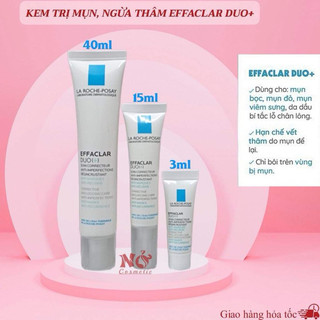 Kem Giảm Mụn La Roche-Posay Effaclar DOU+ giảm thâm, thông thoáng lỗ chân lông 40ml,15ml