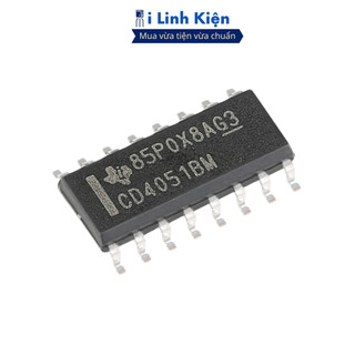 Ic cd4051bm sop-16 chính hãng ti chất lượng cao ilinhkien