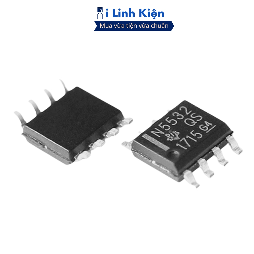 IC NE5532DR SOP-8 chính hãng TI chất lượng tốt ilinhkien