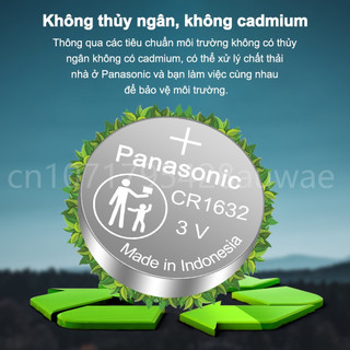 Pin Cúc Áo Panasonic CR1632 lithium 3V