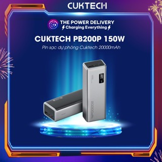 Pin sạc dự phòng Cuktech 150W PB200P 20000mAh, Type C Max 120W PD, 100W PPS 5A Mi Turbro charger 120W