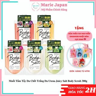Muối Tắm Tẩy Da Chết Trắng Da Utena Juicy Salt Body Scrub 300g