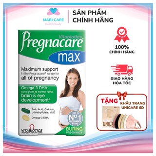 Chuẩn Air Date MỚI Vitamin Bầu Anh Pregnacare Max 84 viên - No1 UK