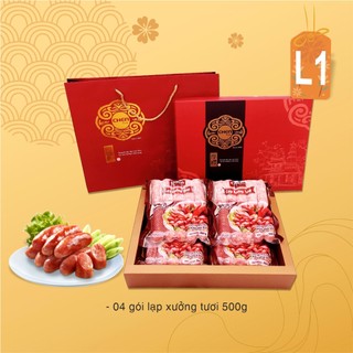 SET QUÀ TẶNG TẾT CHENFOOD LẠP XƯỞNG TƯƠI HỘP CAO CẤP