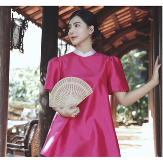 Đầm BabyDoll cổ tàu (Ảnh thật)