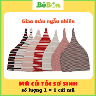 Mũ Sơ Sinh Cotton Cao Cấp, Nón Sơ Sinh Dùng Phối Đồ Với Nhộng Chũn Quấn Chũn ủ kén cho bé siêu kute