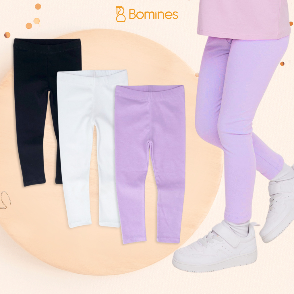 Quần Legging Dài Cho Bé Gái Màu Sắc Ngọt Ngào, Quần Legging Bomines Quần Bé Gái Từ 1 -12 Tuổi 10 -36kg LEGGING001