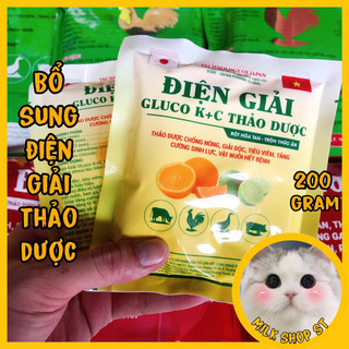 Sumi Điện giải gluco kc thảo dược tăng đề kháng cho thú cưng gói 200gram