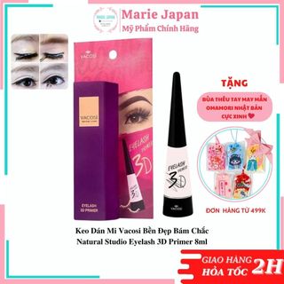 Keo Dán Mi Vacosi Bền Đẹp Bám Chắc Natural Studio Eyelash 3D Primer 8ml