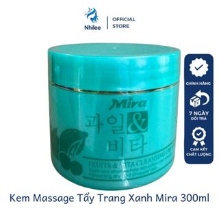  Kem massage tẩy trang mira màu xanh NL260 kem massa kết hợp tẩy trang giúp dễ dàng loại bỏ các chất bẩn 300g- NHILEE 