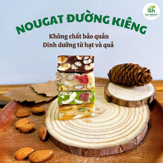 Kẹo hạnh phúc, kẹo nougat ăn kiêng healthy ít ngọt 250gr, 500gr Gấu Healthy Mart