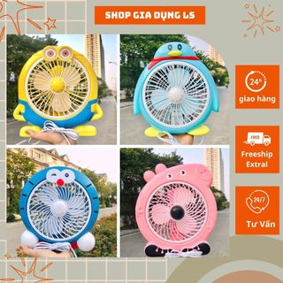 Quạt mini quạt để bàn văn phòng hình thú cắm điện phù hợp để bàn làm việc cho dân văn phòng Cực Đáng Yêu