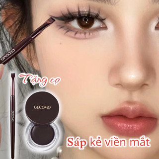   Tặng cọ Gecomo  Bút Kẻ Mắt Dạng sáp gel siêu Lì bền màu Nhanh Khô Chống Thấm Nước Lâu Trôi không lem 