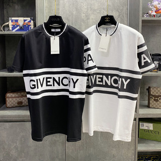 Áo phông nam nữ g.h.i.v.e.n.c.h.y phối ngang ngực siêu hot. áo thun unisex form rộng siêu hot dành cho các boy phố