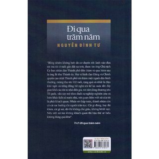 Sách - Đi Qua Trăm Năm (THO - Nhà Sách Thành An)