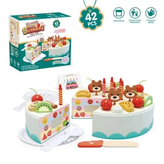 Bộ Đồ Chơi Cắt Bánh Sinh Nhật 42 Chi Tiết Cho Bé yêu