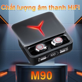 Tai nghe Bluetooth M90 PRO Tai nghe không dây Bluetooth 5.3 có màn hình LED Độ trễ thấp Âm trầm