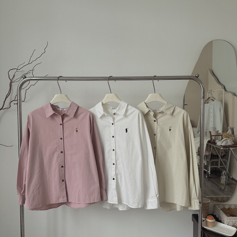 Áo sơ mi thêu logo - Lianstore ( 6703)