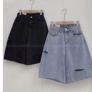 Quần jean ngố nữ lưng cao size 55-90kg