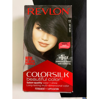 Nhuộm tóc đen tự nhiên Revlon 3D Colorsilk Soft Black - USA