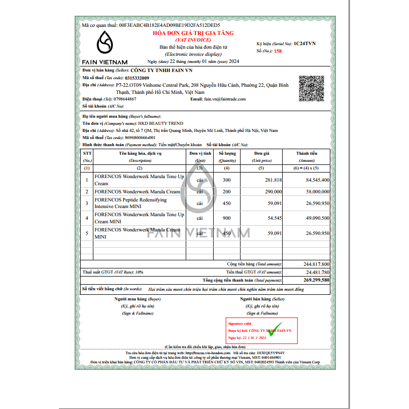 Kem Dưỡng Trắng Da, Chống Lão Hóa Forencos Hàn Quốc Mini 10ML (02/2026) | BigBuy360 - bigbuy360.vn