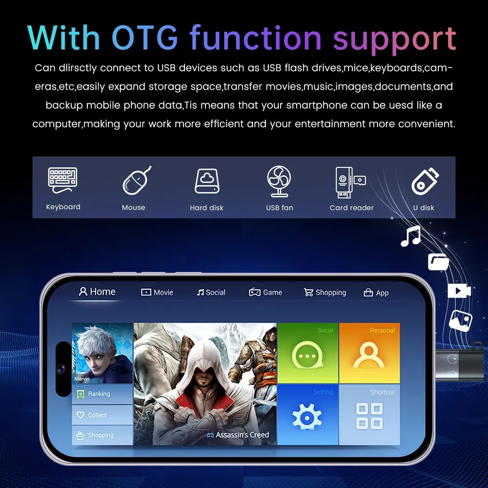 OPP0 NB98 12 + 512GB Điện thoại thông minh màn hình HD 6,8 inch Điện thoại thông minh Android 13 Thời lượng pin dài 7800 | BigBuy360 - bigbuy360.vn