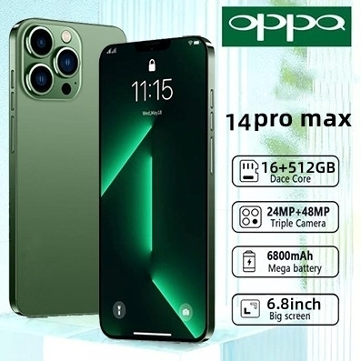 Điện thoại thông minh OPPQ 14pro Max 6,8 inch RAM 16GB + ROM 512GB điện thoại di động giá rẻ điện thoại di động sinh viê