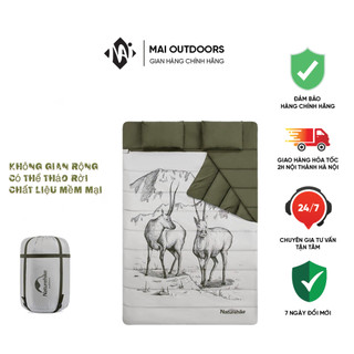 Túi ngủ cotton đôi kèm gối NatureHike NH21MSD06