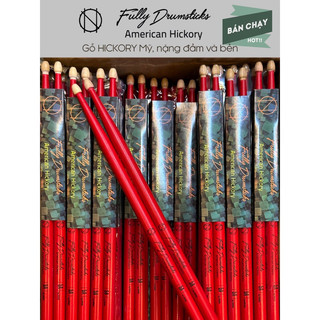 Dùi trống Fully 5A màu đỏ- Red