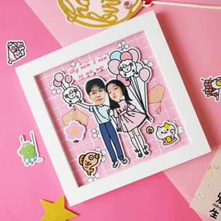 Tranh nổi 3D chibi - chủ đề cặp đôi