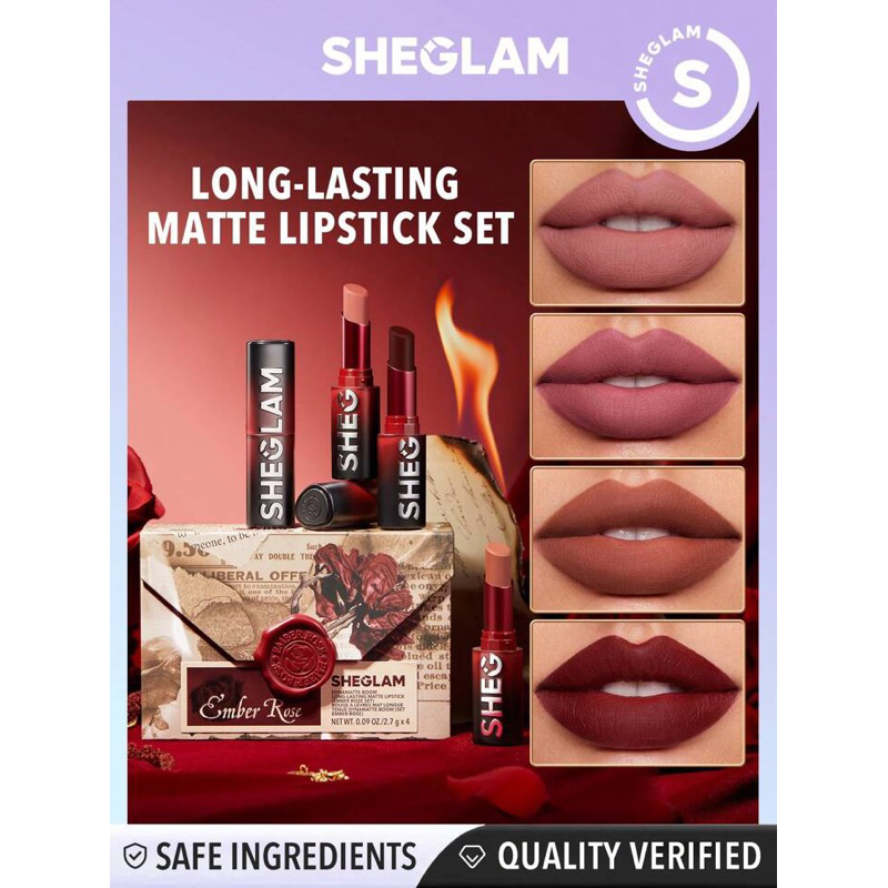 Sheglam Son Thỏi Lì long Lasting Matte Lipstick