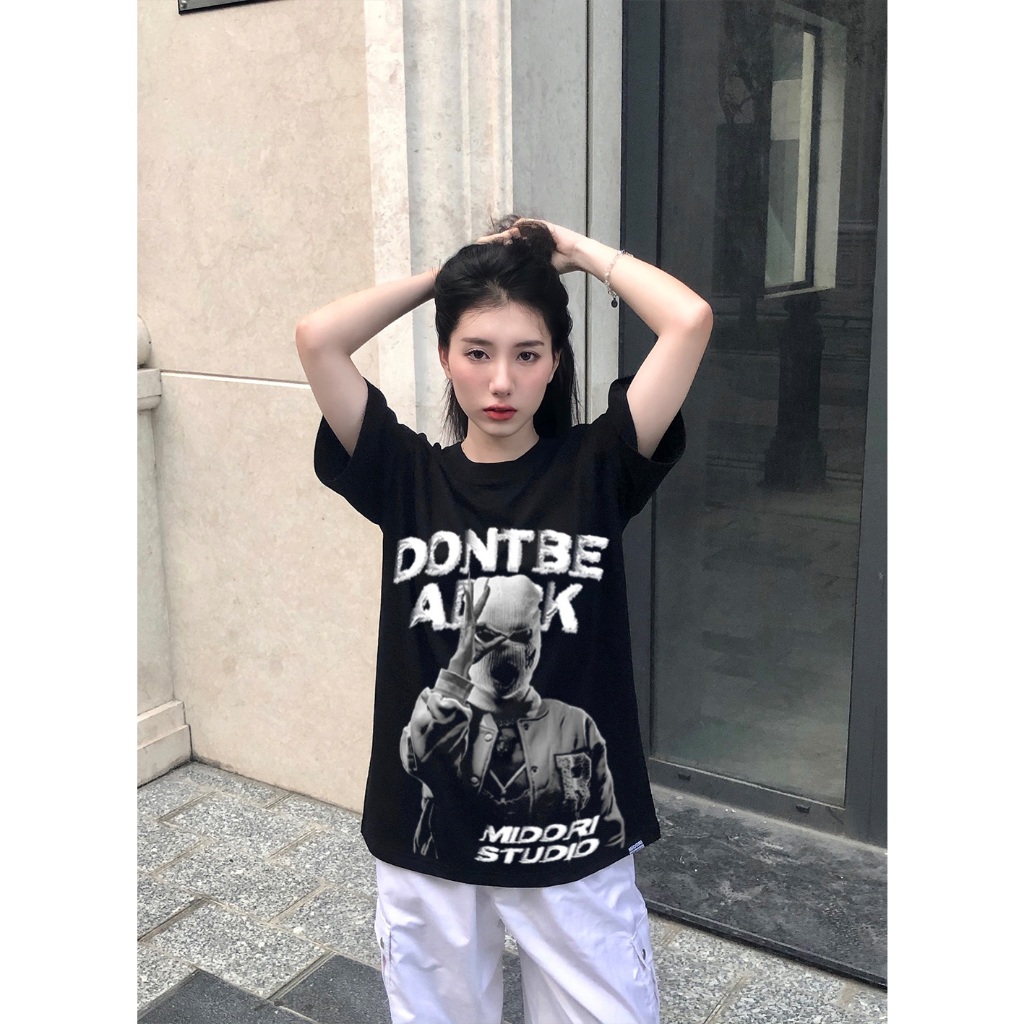 Áo thun unisex form rộng tay lỡ Phông Nam Nữ DON'T BE A D*CK | Local Brand Mi Midori