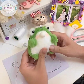 Móc khóa ếch bông xanh kute