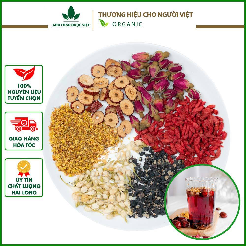 Trà mộc quế hoa mix sẵn (Trà hoa mộc, dưỡng nhan, thanh lọc cơ thể)