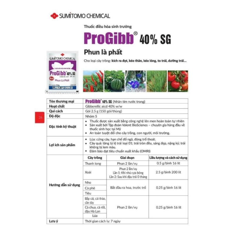 ProGibb 40%SG giá rẻ Tháng 7,2026 | BigGo Việt Nam