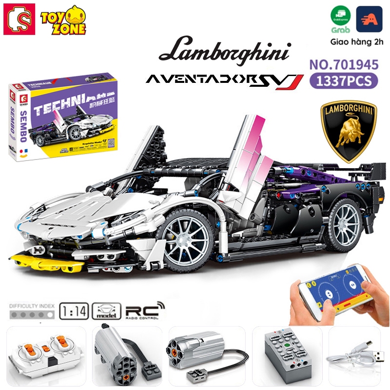 Siêu xe Lamborghini Aventador SVJ Điều Khiển Từ Xa RC