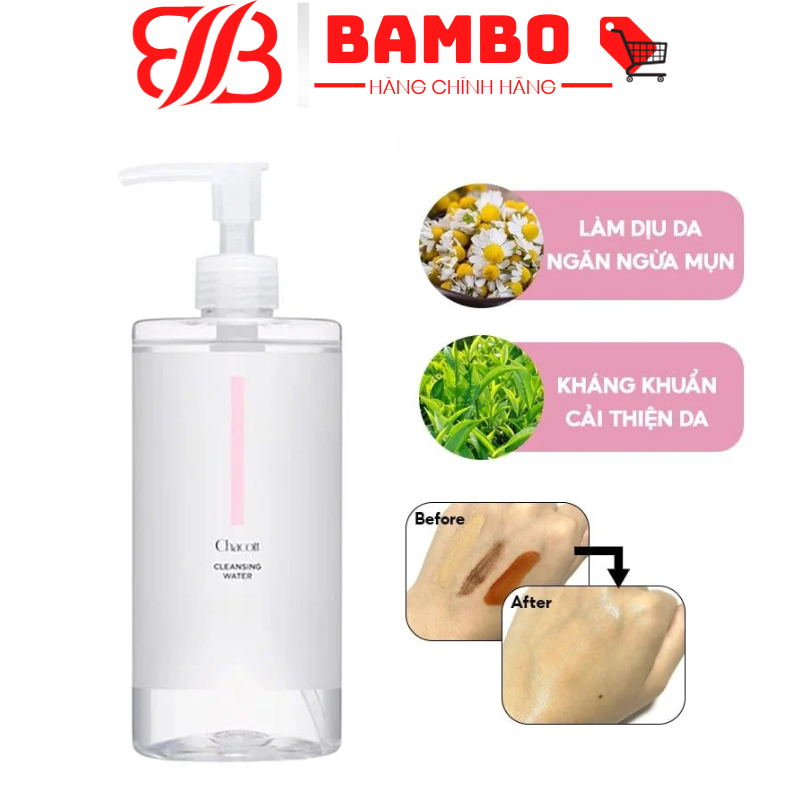 Nước Tẩy Trang Chacott Cleansing Water (500ml)