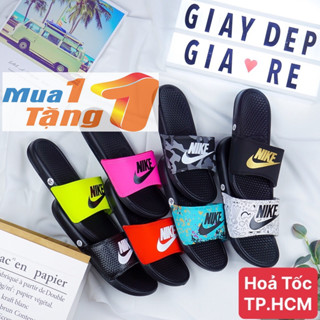MUA 1 TẶNG 1 - Dép nike quai ngang nam nữ siêu nhẹ siêu êm