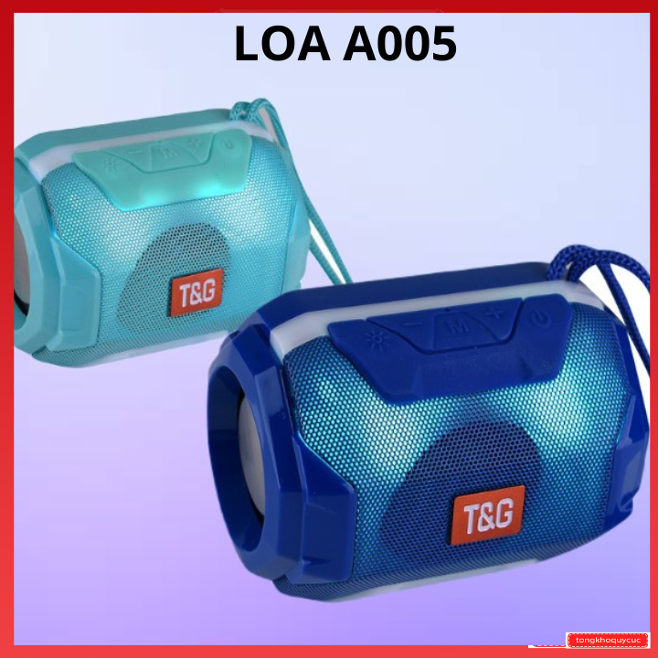 Loa bluetooth không dây A005 mini đèn led theo nhạc âm bass mạnh hỗ trợ lắp thẻ nhớ hàng đẹp bảo hành 12 tháng