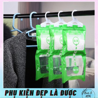 Túi hút ẩm cho tủ quần áo hoặc phòng kín có móc treo tiện dụng