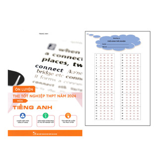 Sách - Ôn Luyện Thi Tốt Nghiệp THPT Môn Tiếng Anh 2024 + Tặng Phiếu Trắc Nghiệm - EDU